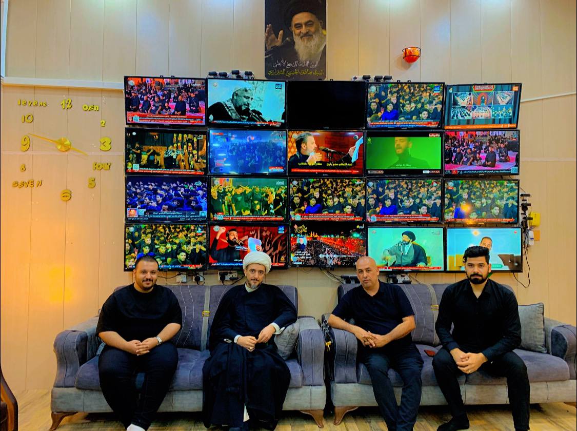 الشيخ مهدي معاش يزور مقر إتحاد القنوات الفضائية والأذاعات الشيعية